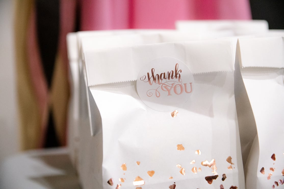 White Party Favor Bags